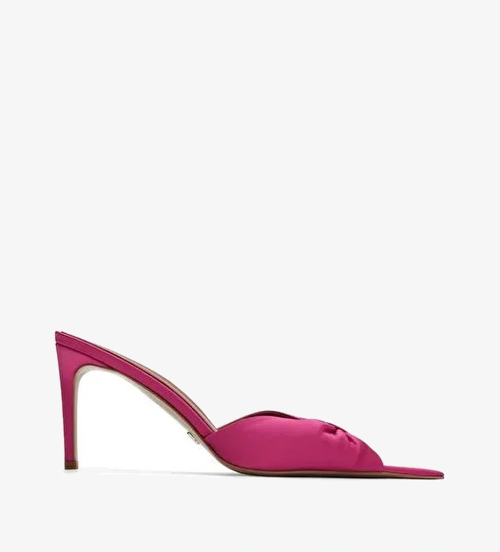 Sydney Saten 8 Cm Topuklu Terlik - Görsel 1