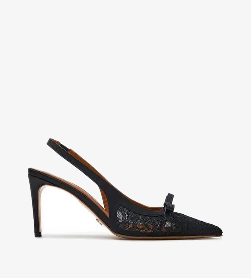 Verona Saten 8 Cm Stiletto - Görsel 1