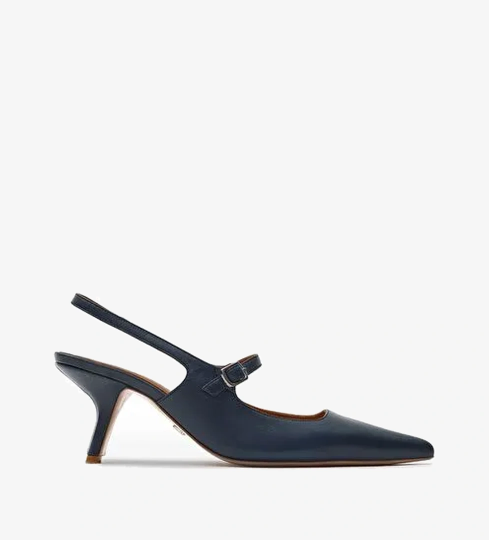 Louvre Deri 6 Cm Stiletto - Görsel 1