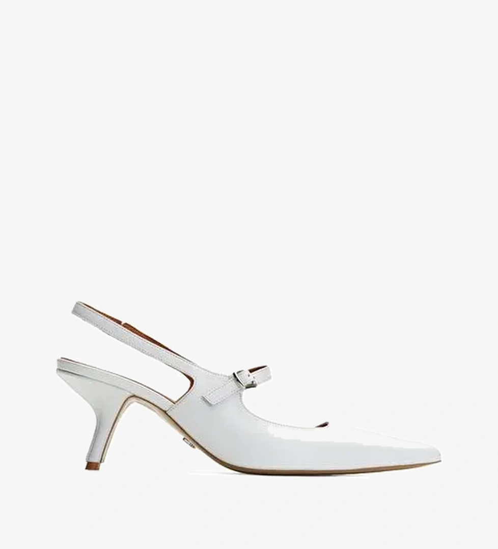 Louvre Deri 6 Cm Stiletto - Görsel 1