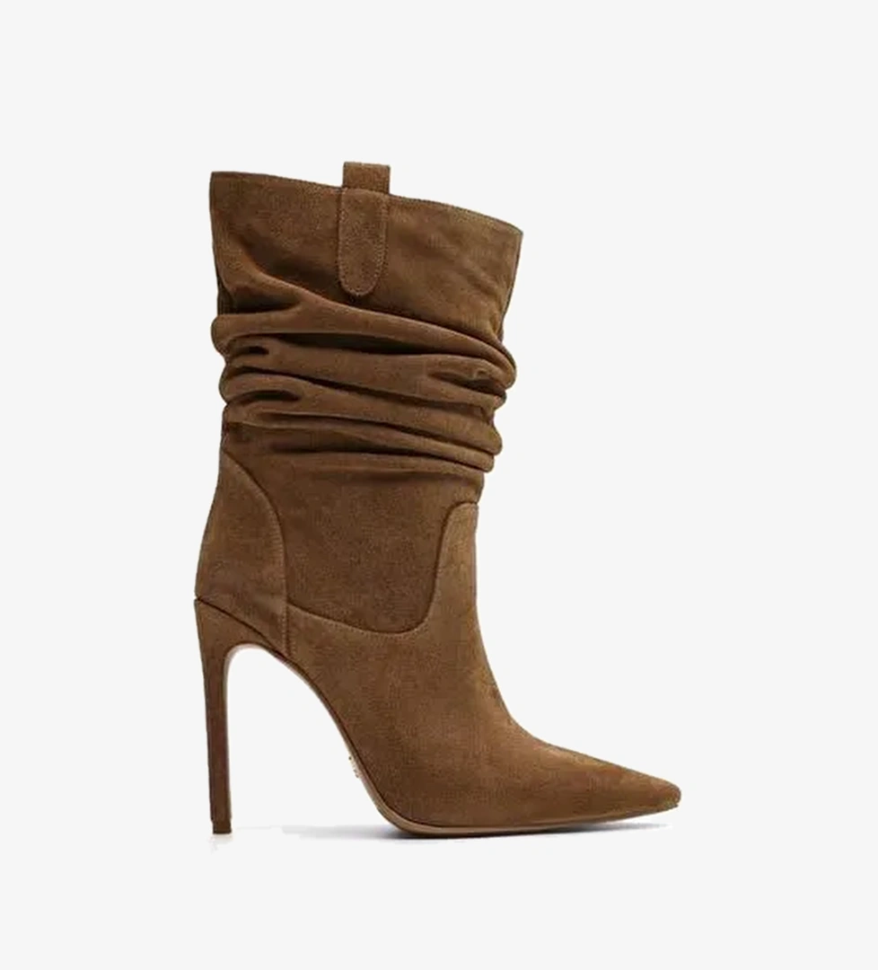 Caroline Süet 10 Cm Topuklu Bot - Görsel 1