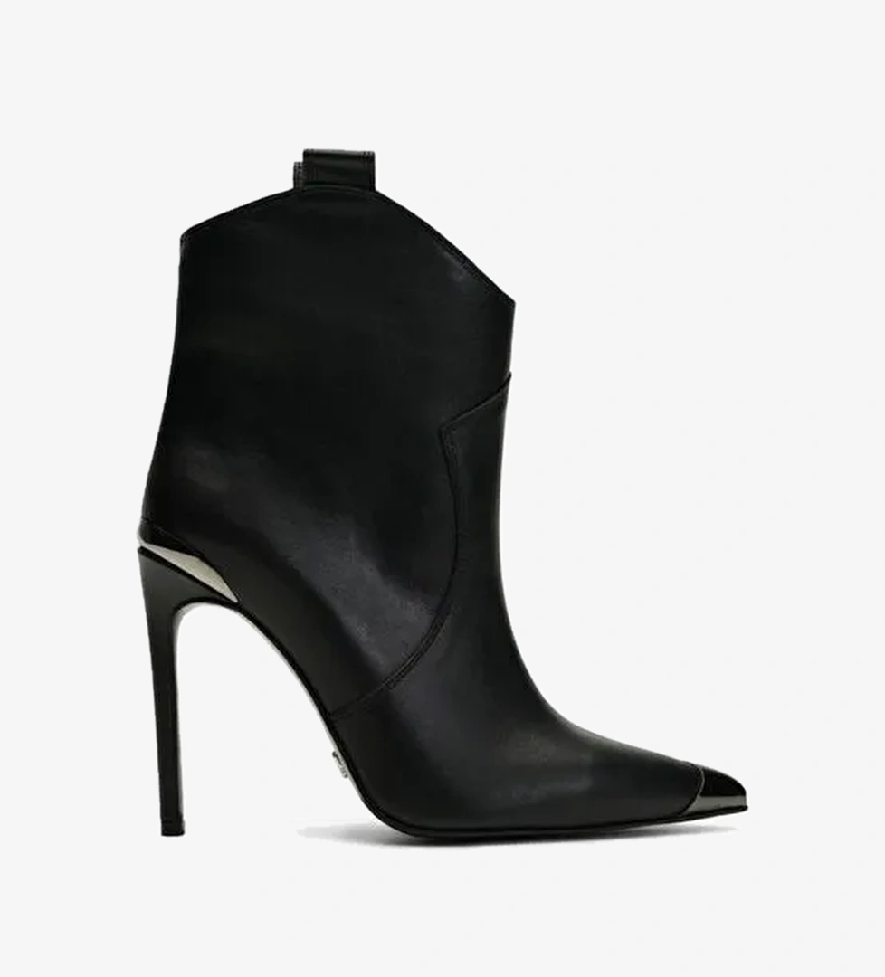 Newras Deri 10 Cm Topuklu Bot - Görsel 1