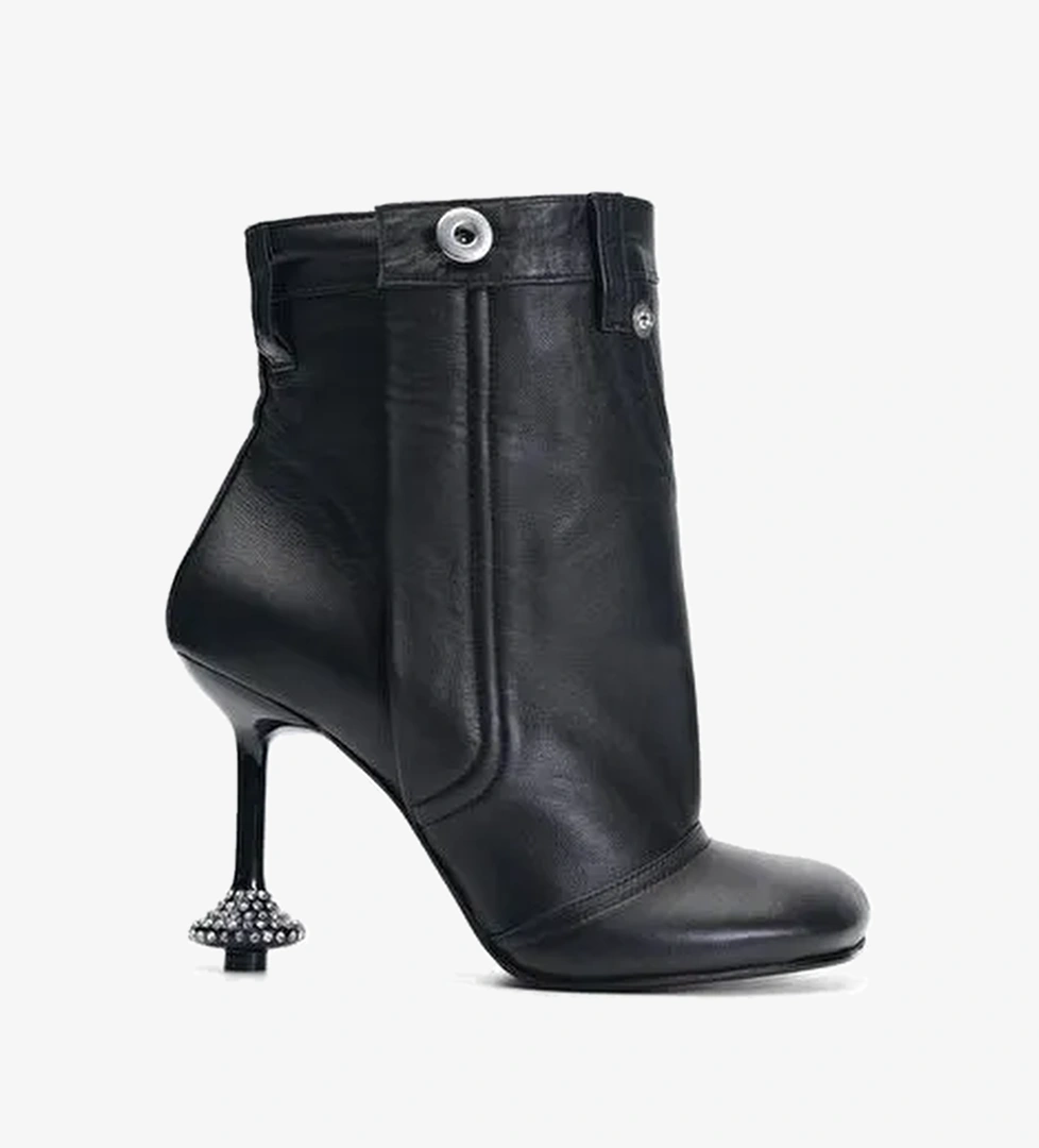 Pıenza Deri 10 Cm Topuklu Bot - Görsel 1