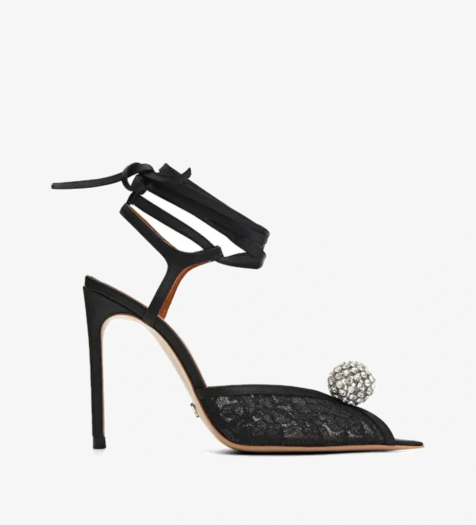 Celestina Saten 10 Cm Topuklu Ayakkabı - Görsel 1