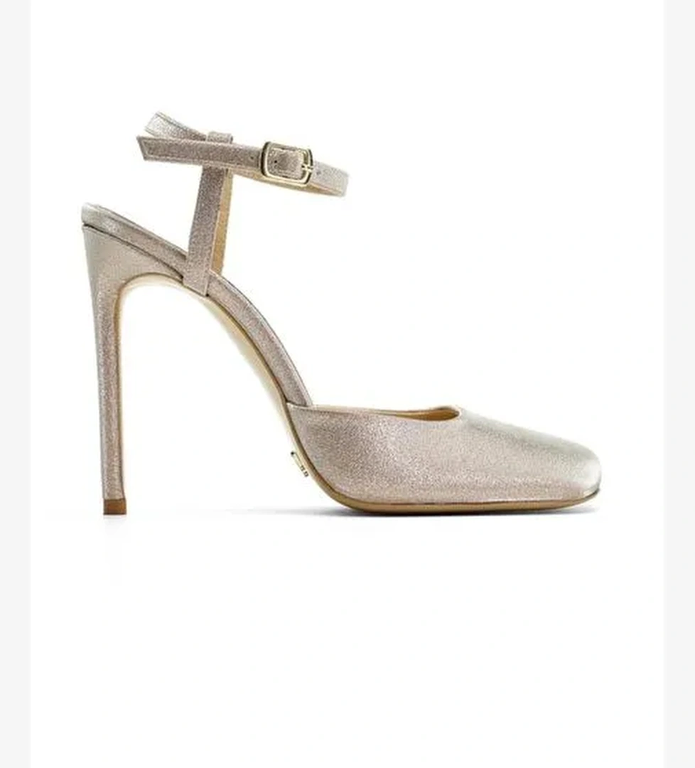 Roma Simli 10 Cm Topuklu Ayakkabı - Görsel 1