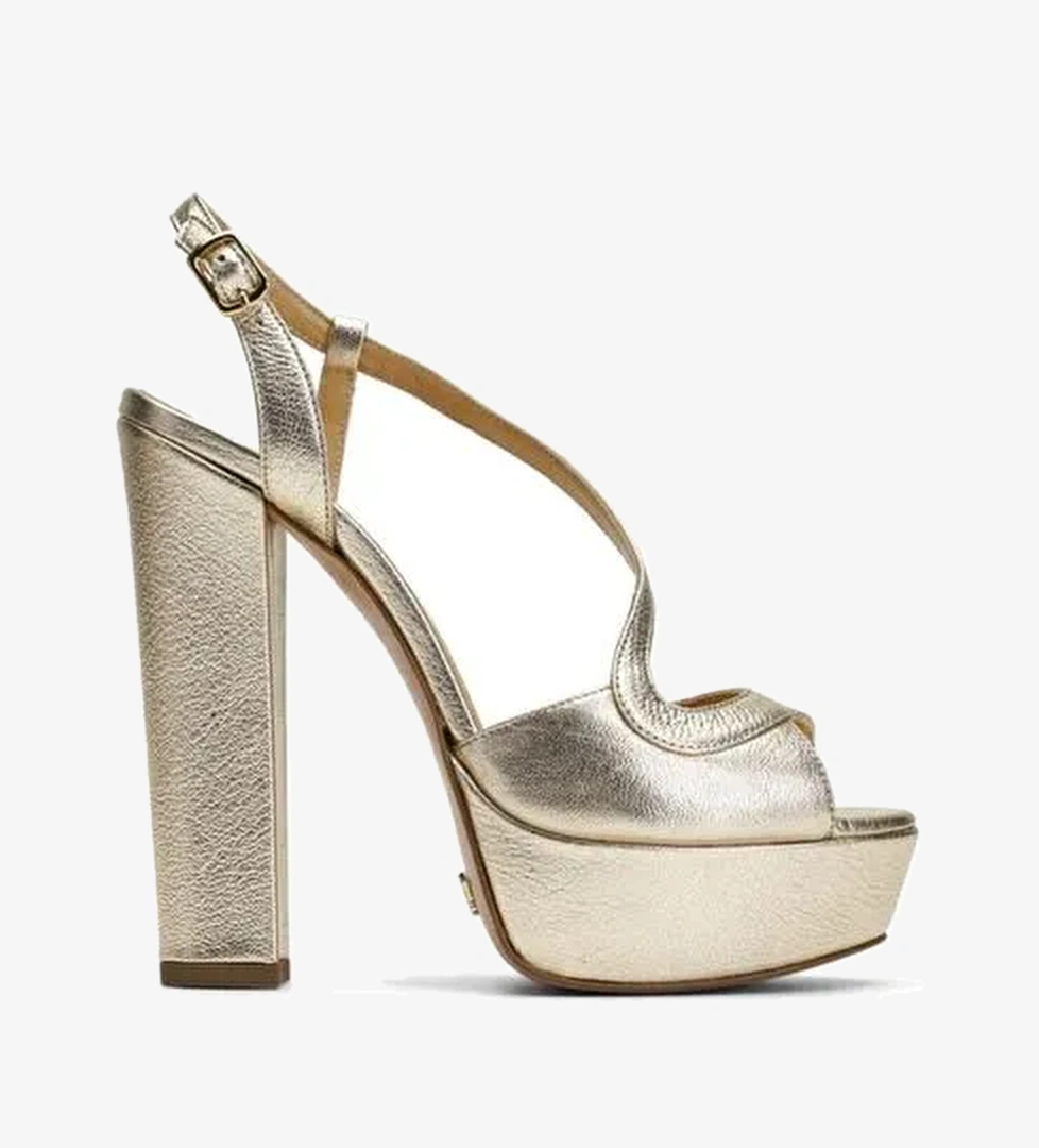 Sheila Deri 14 Cm Platform Topuklu Ayakkabı - Görsel 1