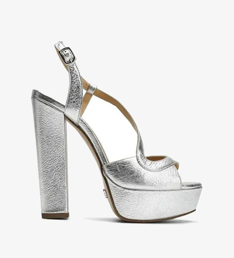 Sheila Deri 14 Cm Platform Topuklu Ayakkabı - Görsel 1