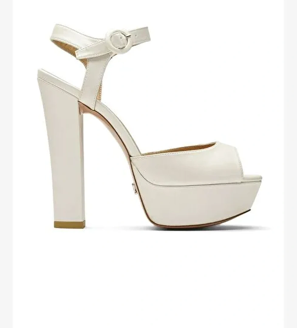 Nıfty Deri 14 Cm Platform Topuklu Ayakkabı - Görsel 1