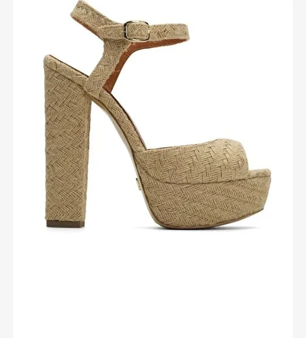 Nıfty Jüt 14 Cm Platform Topuklu Ayakkabı - Görsel 1