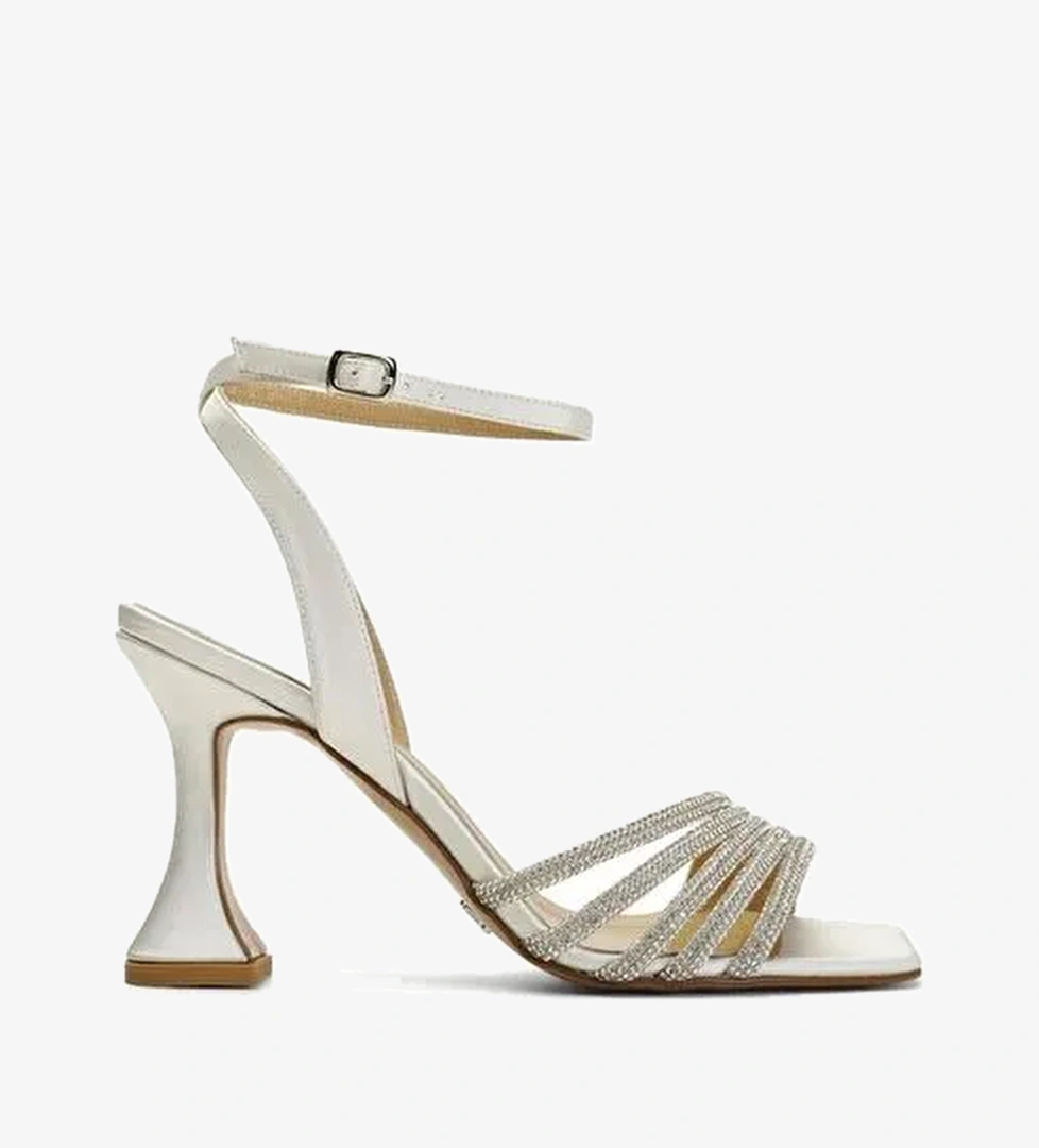 Mısha Saten 8 Cm Topuklu Ayakkabı - Görsel 1