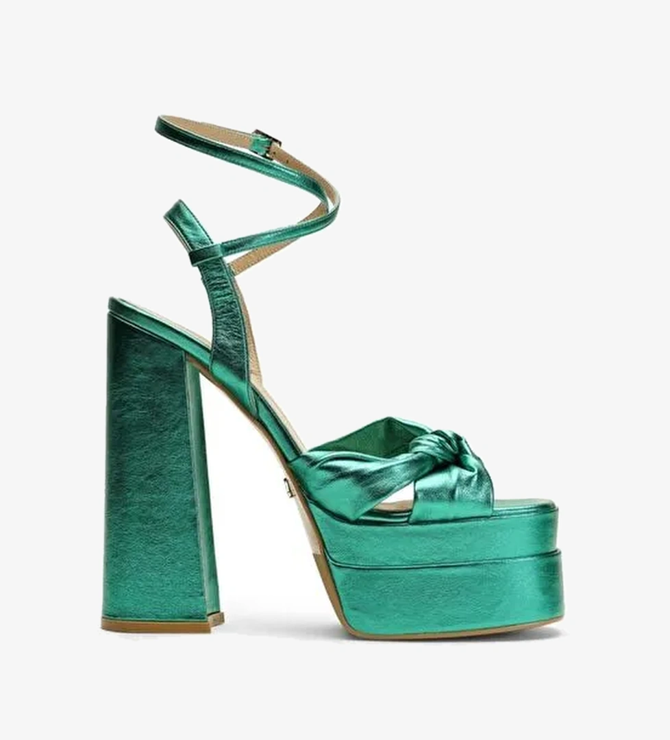 Lorena Deri 14 Cm Platform Topuklu Ayakkabı - Görsel 1