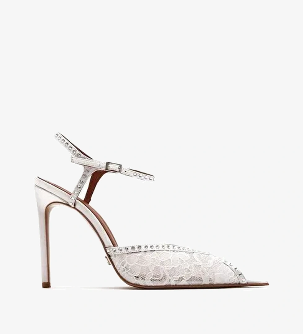 Libertè Saten 10 Cm Topuklu Ayakkabı - Görsel 1