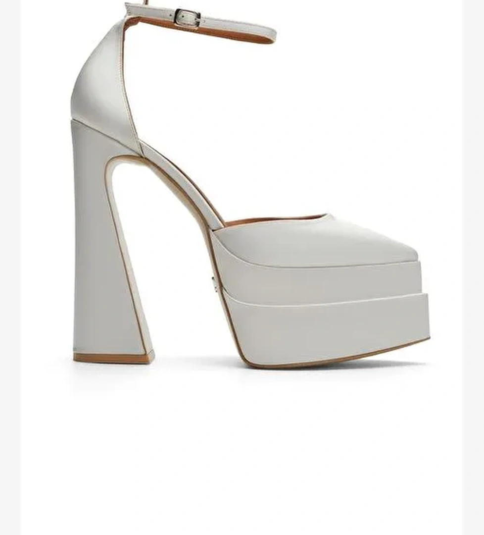 Lızzy Saten 16 Cm Platform Topuklu Ayakkabı - Görsel 1