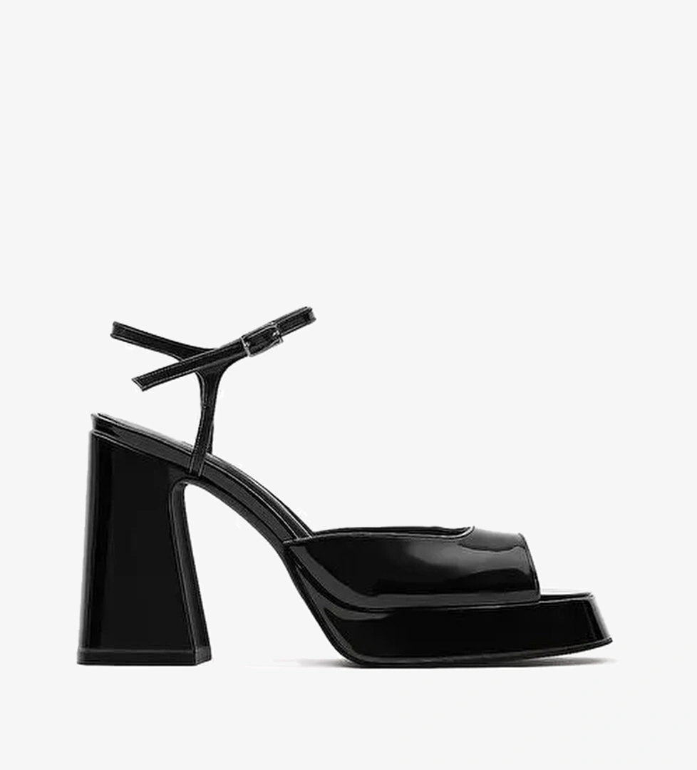 Lısbon Rugan 10 Cm Platform Topuklu Ayakkabı - Görsel 1