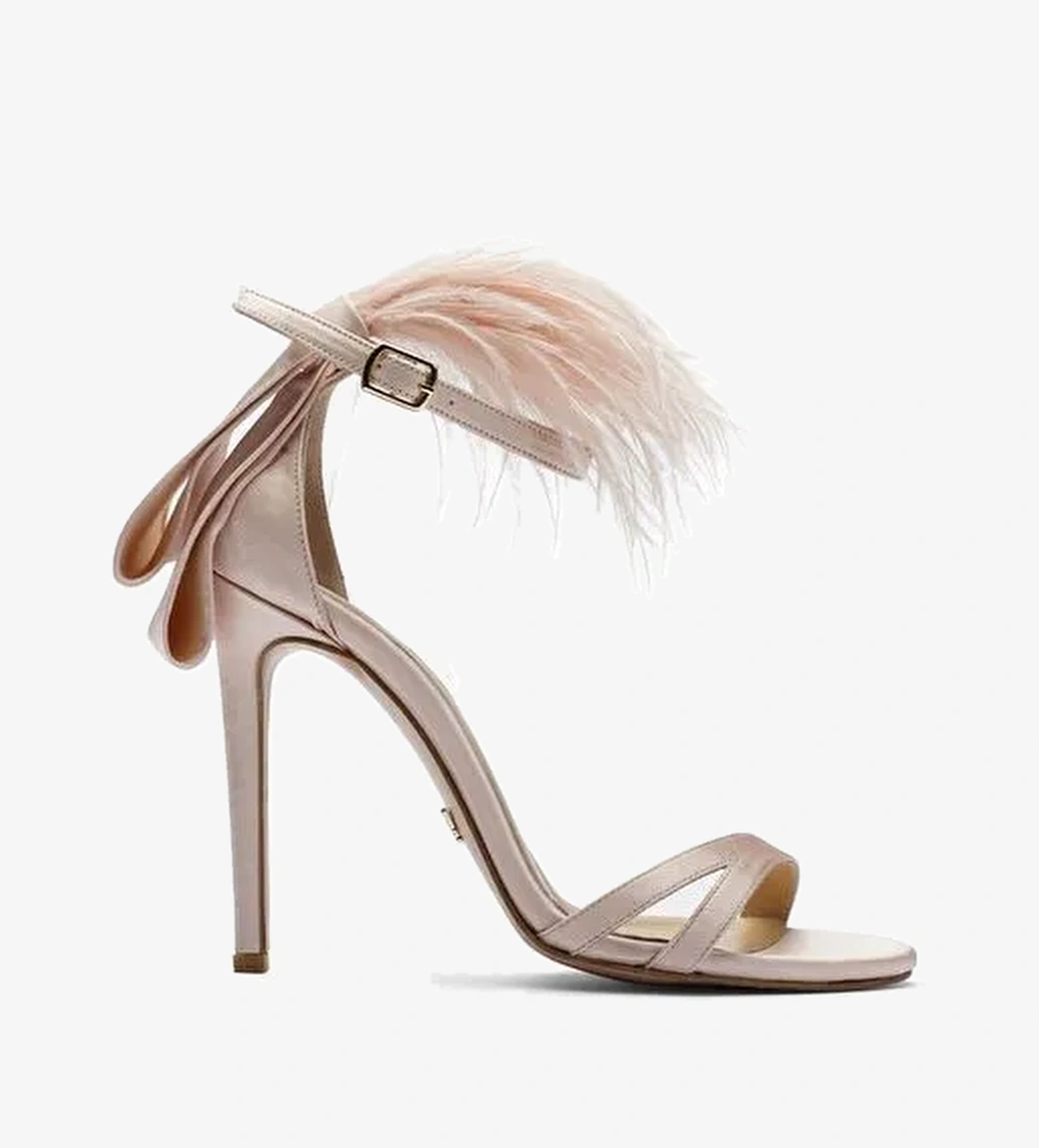 Janina Saten 10 Cm Topuklu Ayakkabı - Görsel 1