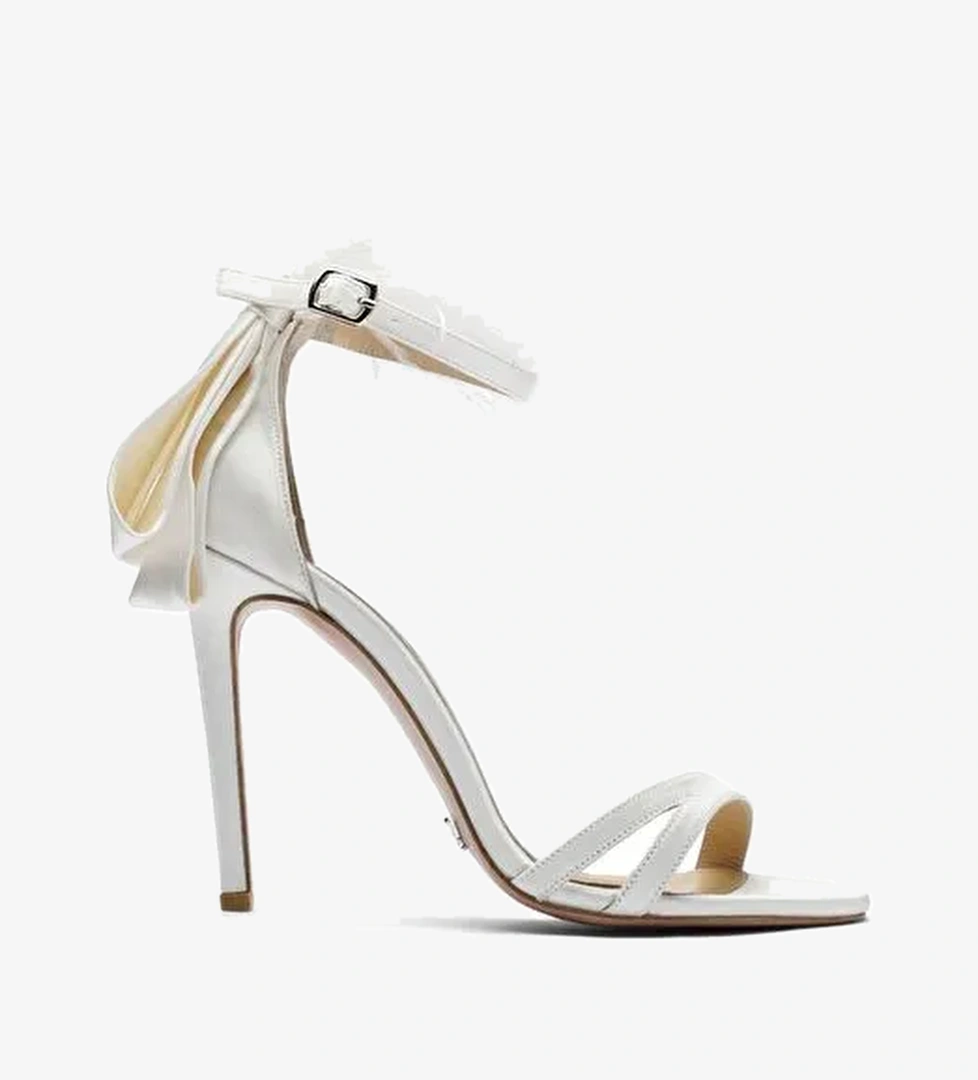 Janina Saten 10 Cm Topuklu Ayakkabı - Görsel 1