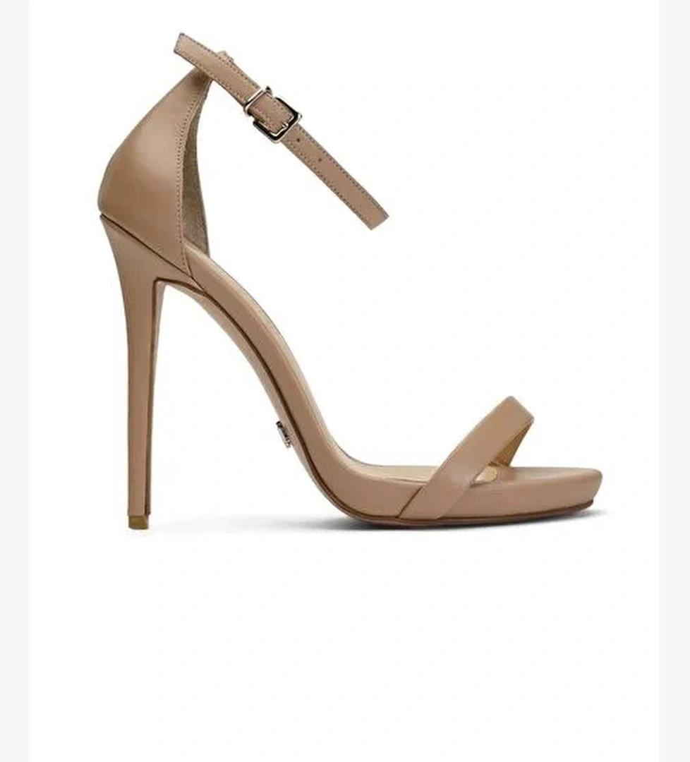 Elegant Deri 12 Cm Topuklu Ayakkabı - Görsel 1