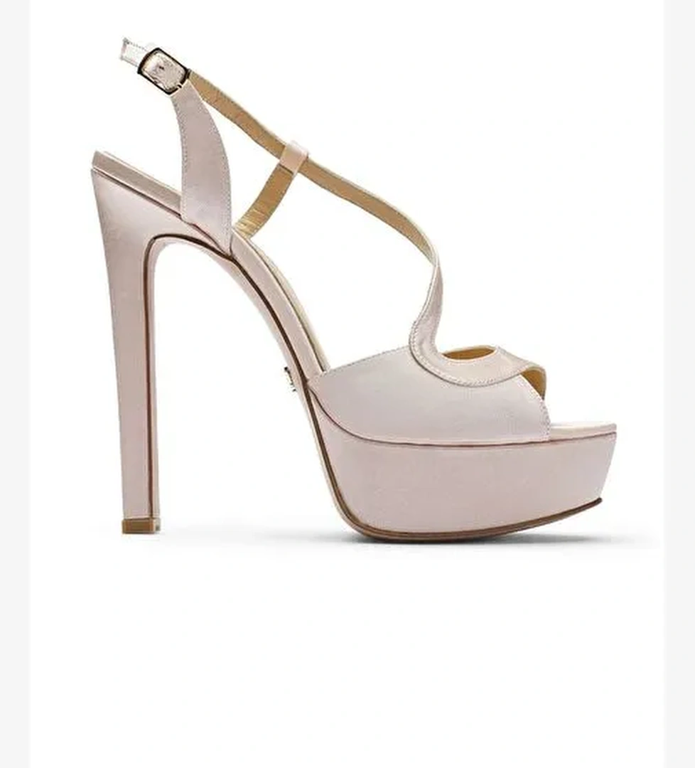 Jabotter Jabotter Pudra Eleanor Saten 14 Cm Platform Topuklu Ayakkabı Boyner'de! Pudra - 1. görsel