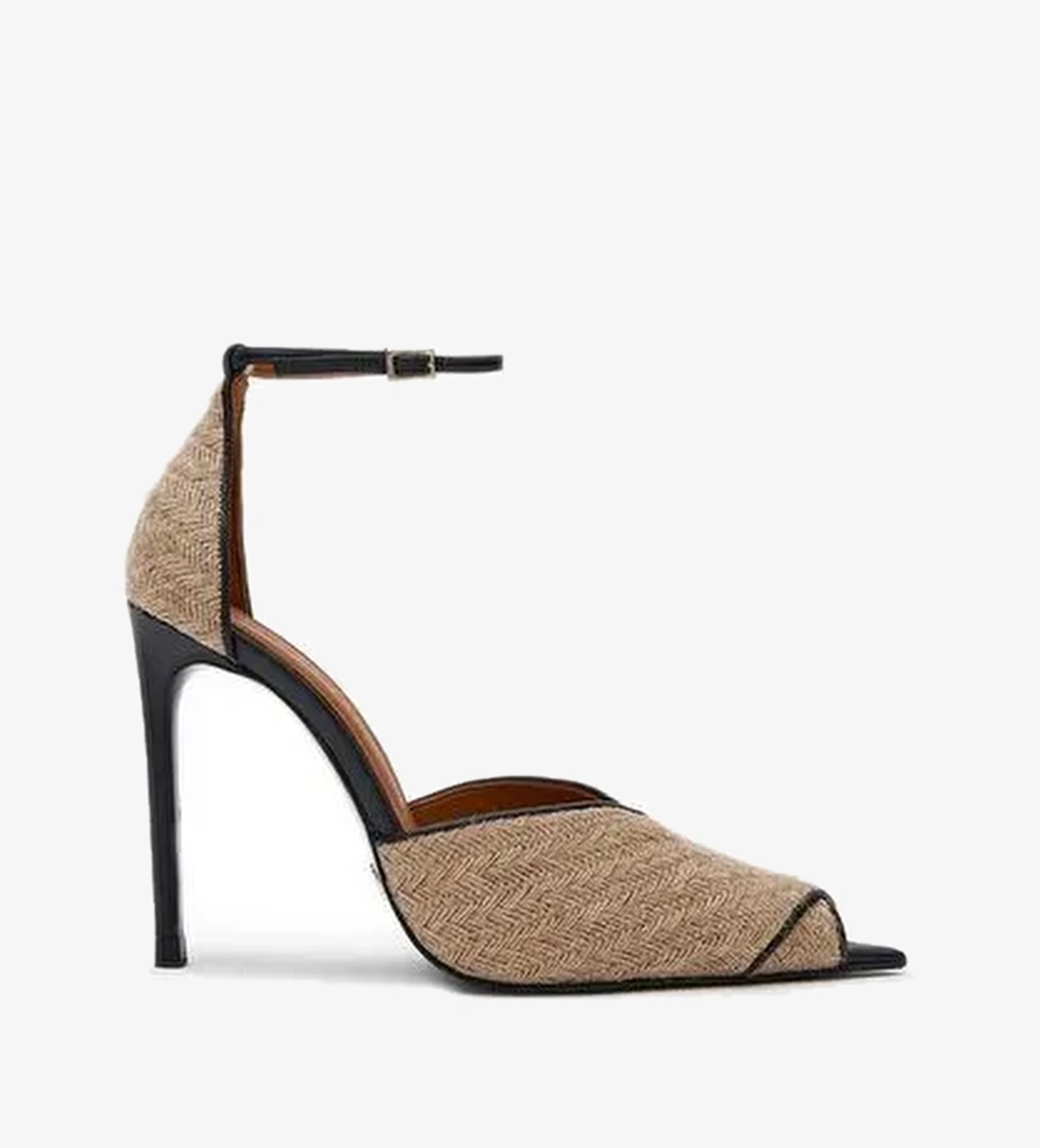 Cordoba Hasır 10 Cm Topuklu Ayakkabı - Görsel 1