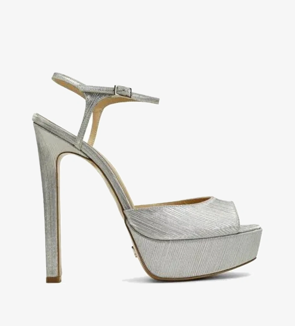 Brıda Simli 14 Cm Platform Topuklu Ayakkabı - Görsel 1