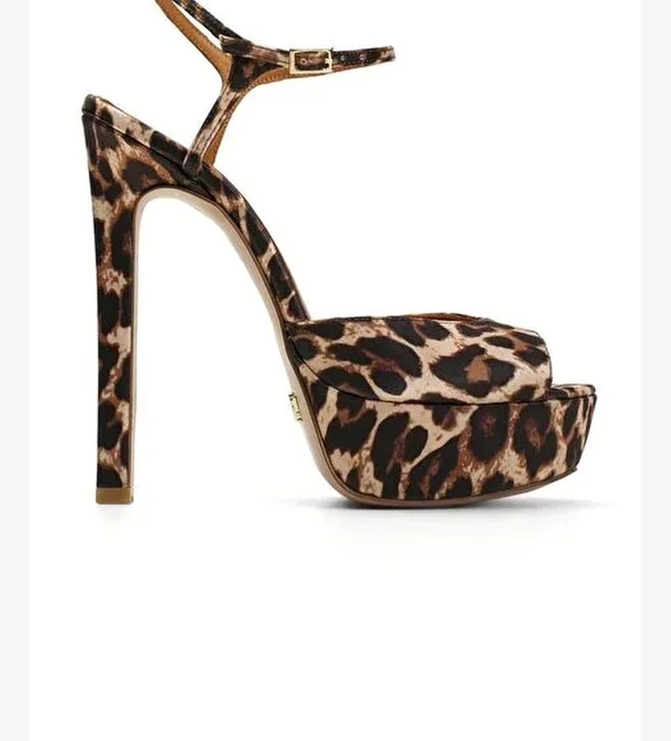 Brıda Saten 14 Cm Platform Topuklu Ayakkabı - Görsel 1