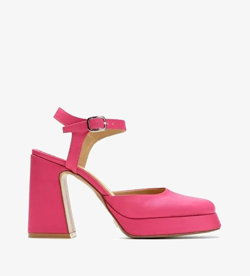 Babs Saten 10 Cm Platform Topuklu Ayakkabı - Görsel 1