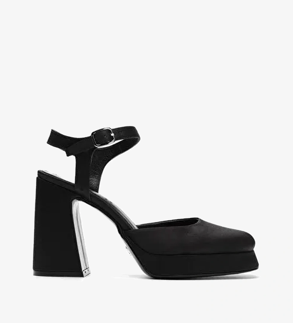 Babs Saten 10 Cm Platform Topuklu Ayakkabı - Görsel 1