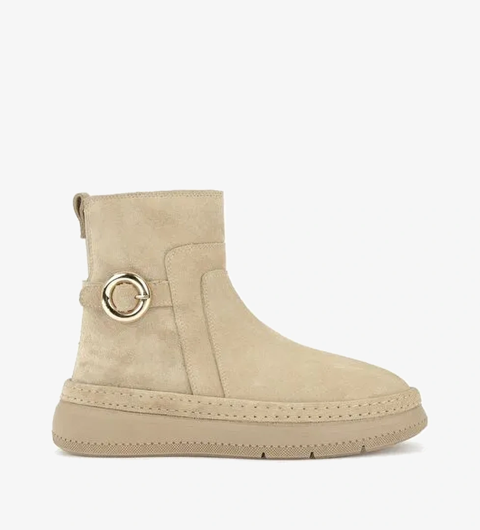 Ziya, Kadın Hakiki Deri Bot 1531050Z26105252K Bej - Görsel 1