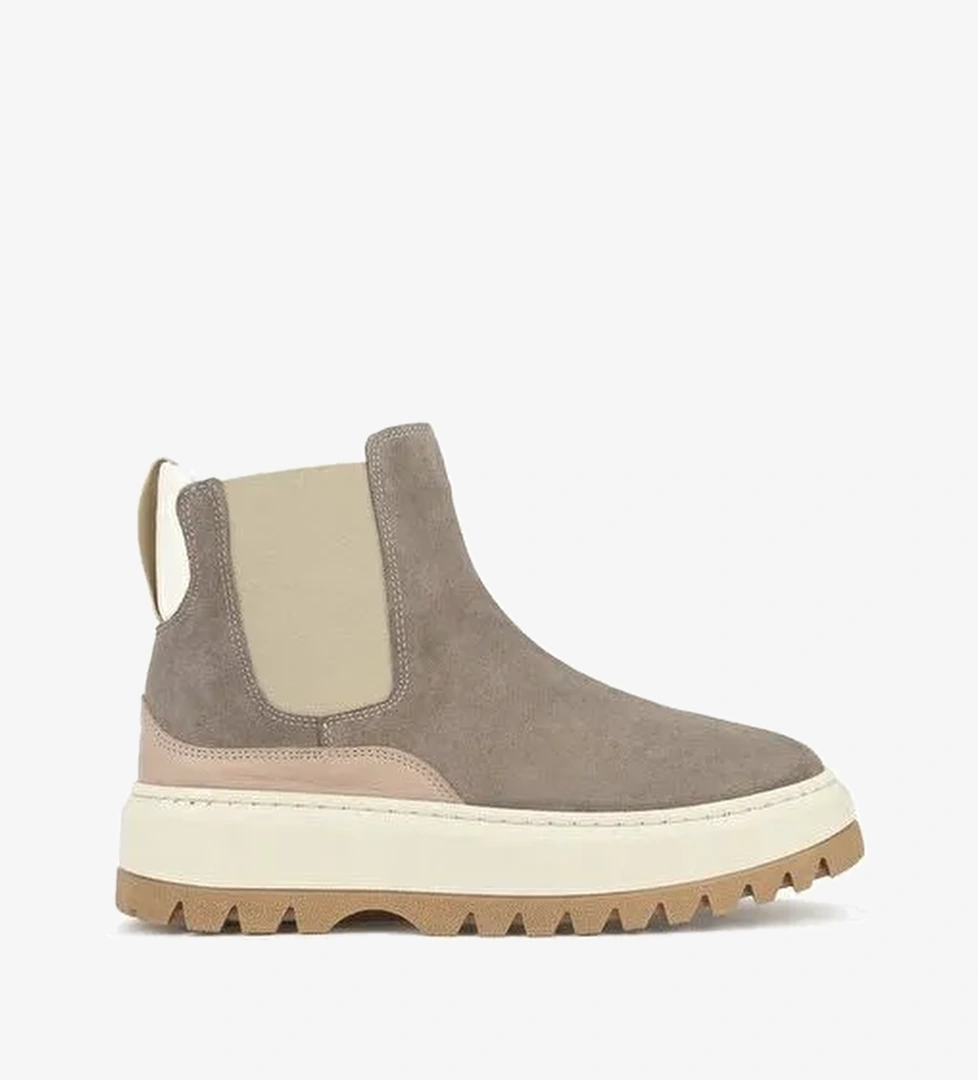 Ziya, Kadın Hakiki Deri Bot 1531020Z194022 Vizon - Görsel 1