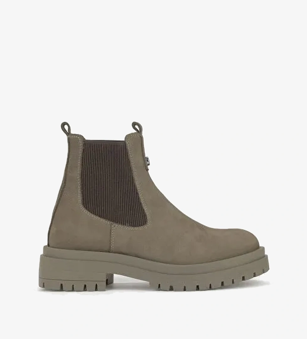 Ziya, Kadın Hakiki Deri Bot 153359Z3102 Vizon - Görsel 1