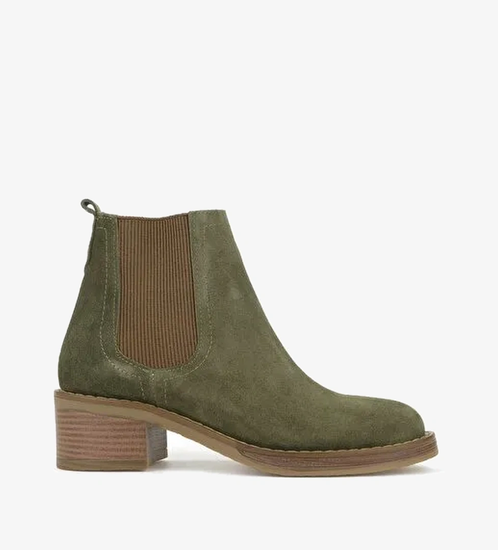 Ziya, Kadın Hakiki Deri Bot 1531020Z2325 Haki - Görsel 1