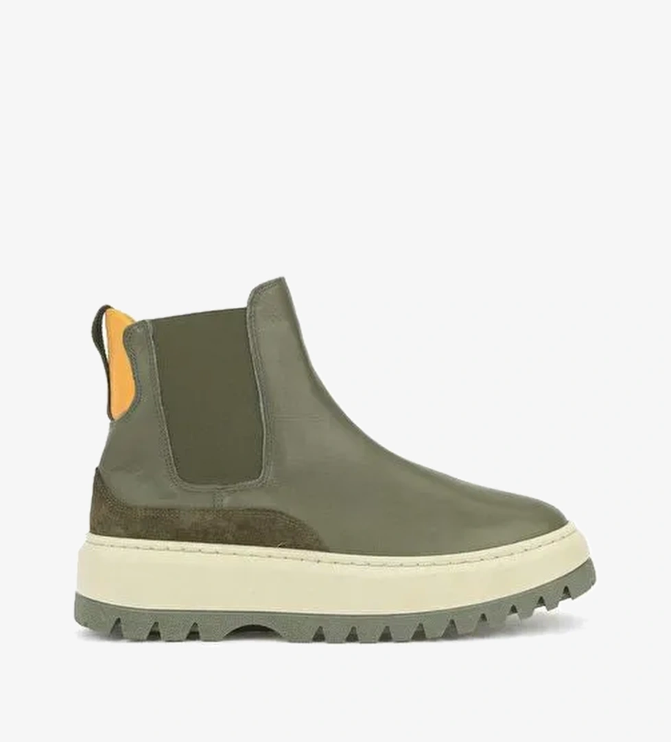 Ziya, Kadın Hakiki Deri Bot 1531020Z19402 Haki - Görsel 1