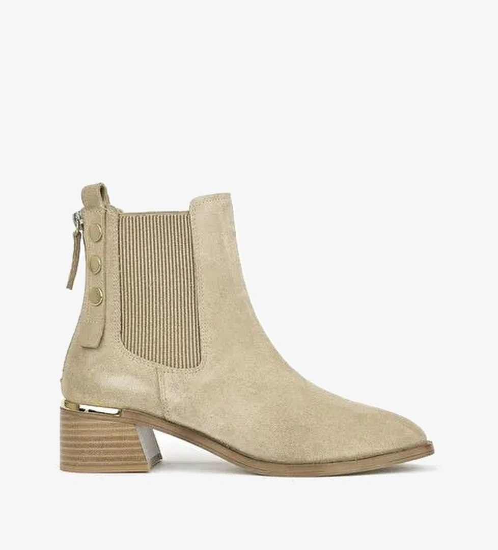 Ziya, Kadın Hakiki Deri Bot 1531050Z26103552K2 Bej - Görsel 1