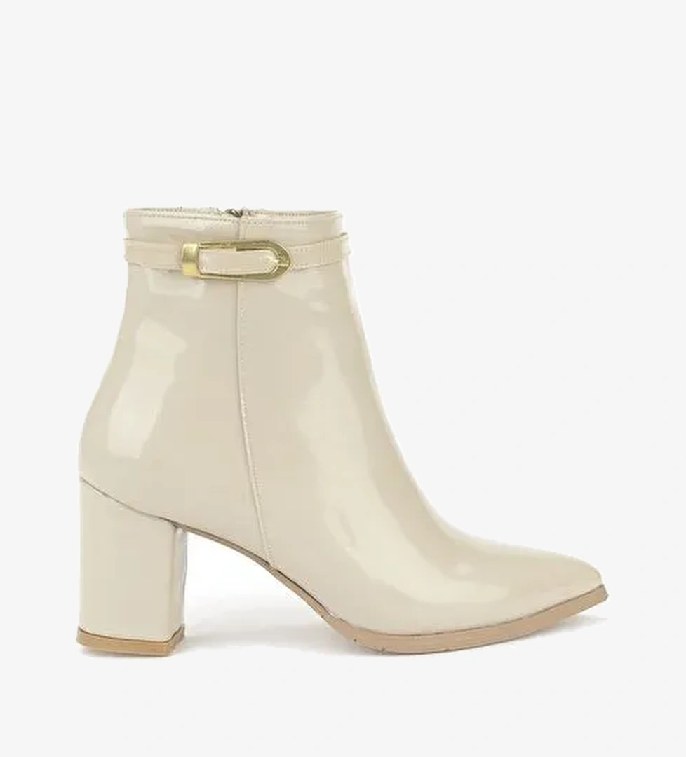 Ziya, Kadın Topuklu Bot 1531044Z4010 Bej - Görsel 1