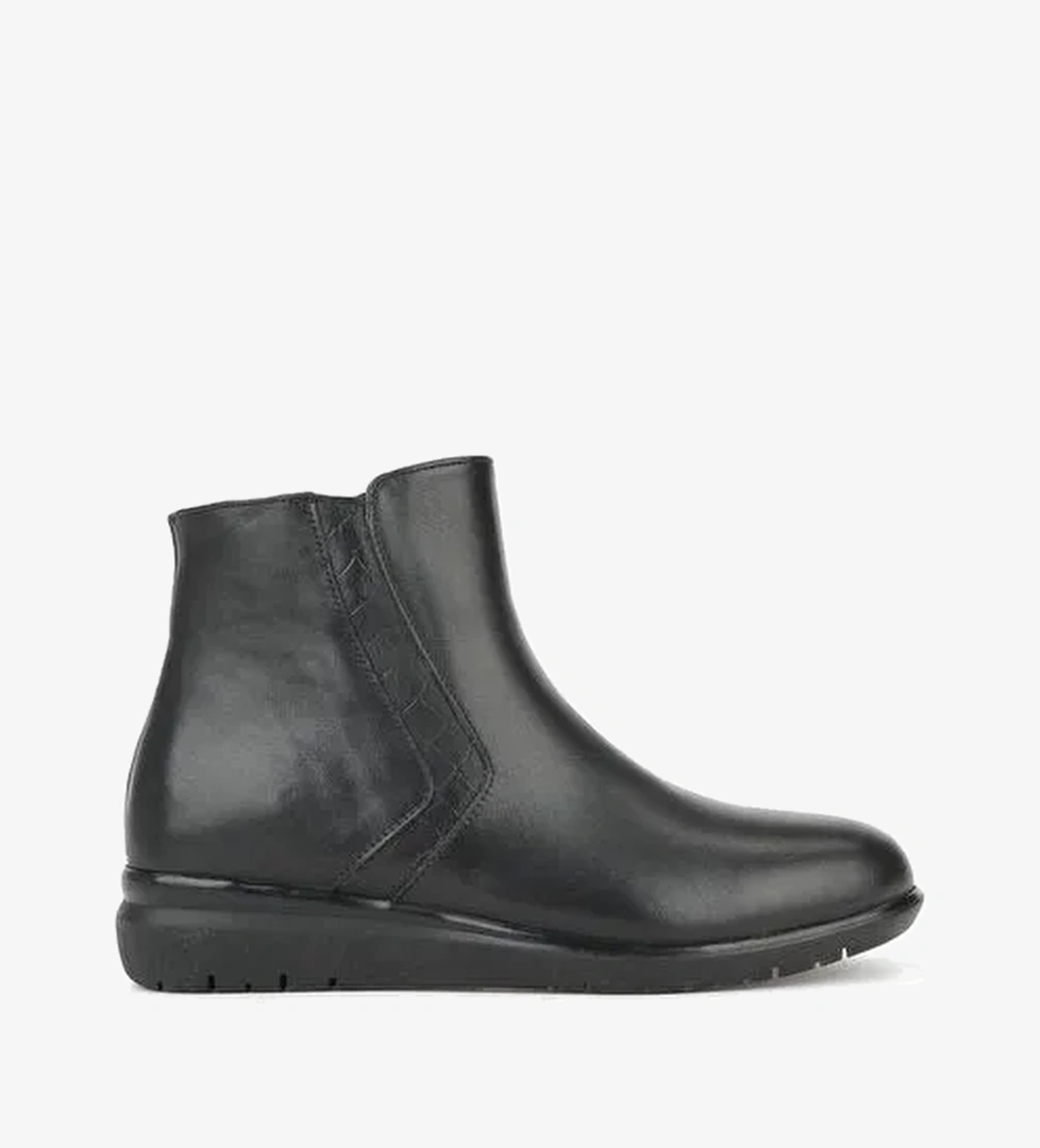 Ziya, Kadın Hakiki Deri Konfor Bot 1531022Z7647 Siyah - Görsel 1