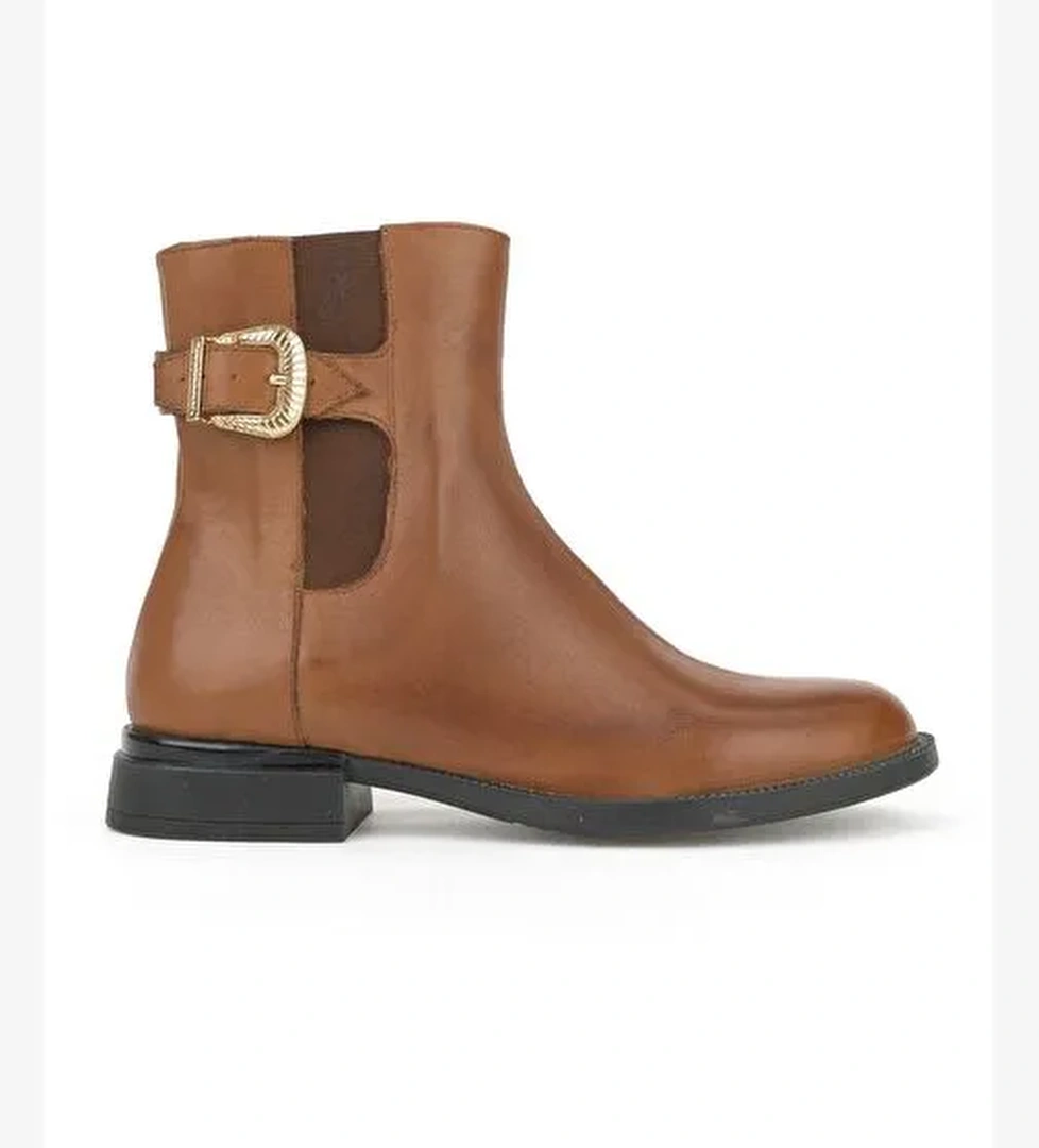 Ziya, Kadın Hakiki Deri Bot 1531022Z7614 Taba - Görsel 1