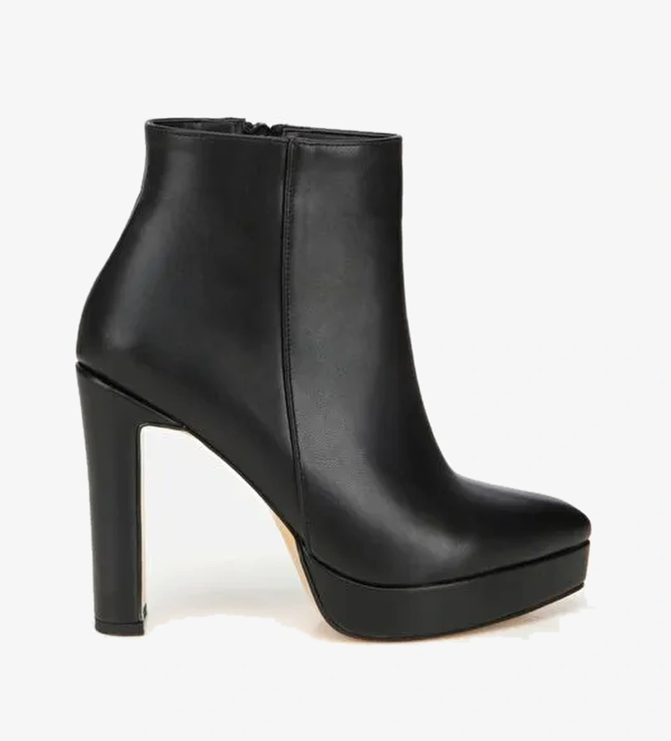 Kadın Siyah Yüksek Topuklu Platform Topuklu Bot 01BOH315040A100 - Görsel 1