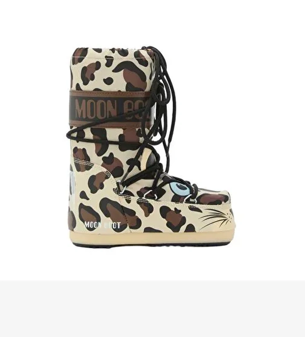 Kız Çocuk Bot 80D3400300 Moon Boot ICON Junior Animal Boots - Görsel 1
