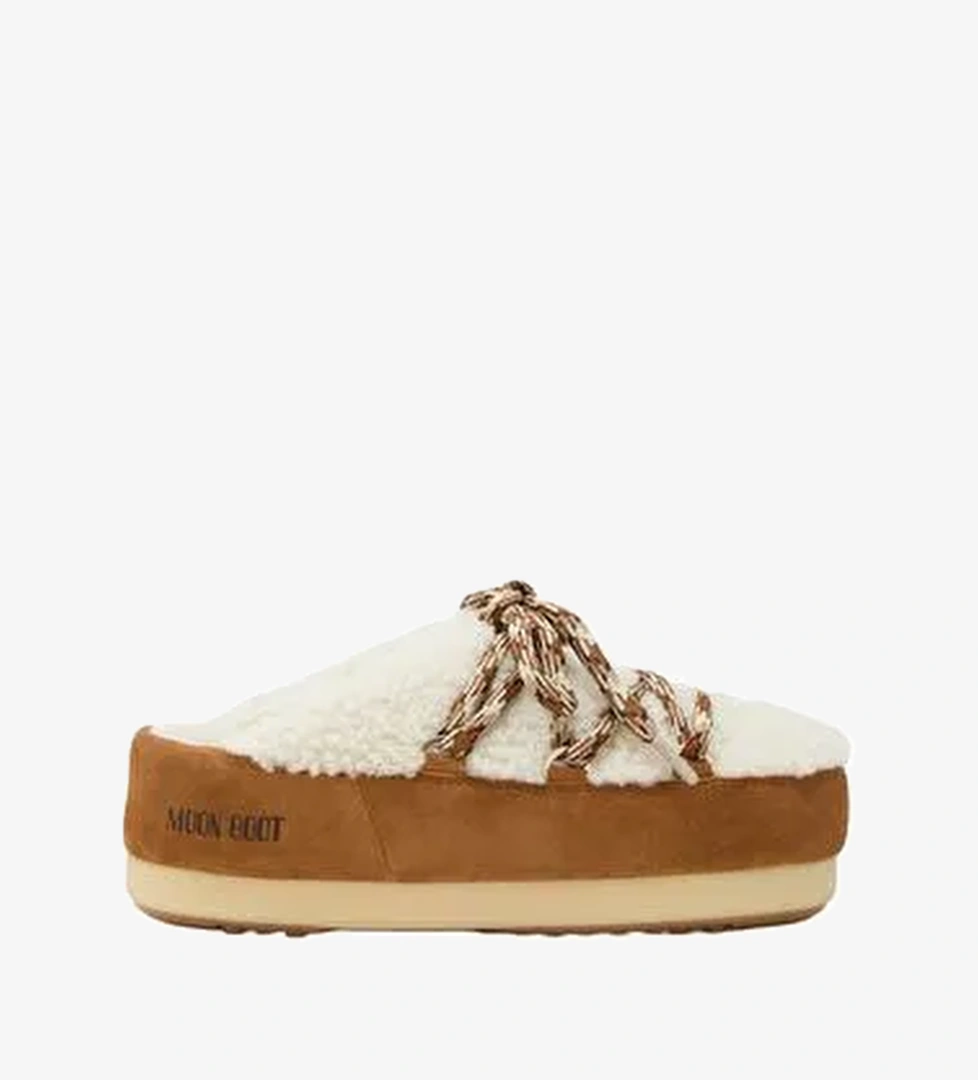 Kadın Terlik 80D1470100-MA03 Moon Boot Evx Mule Shearling Whisky/Off White - Görsel 1