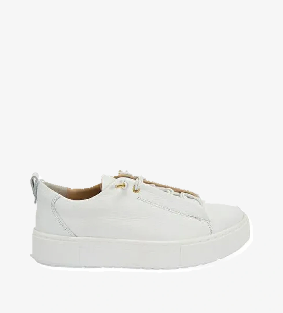 Kadın Beyaz Deri Sneaker - Görsel 1