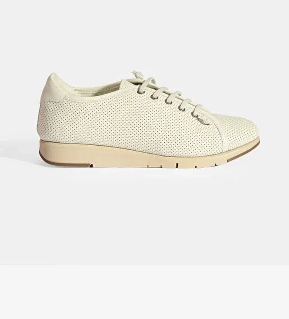 Kadın Beyaz Deri DesaComfort Sneaker - Görsel 1