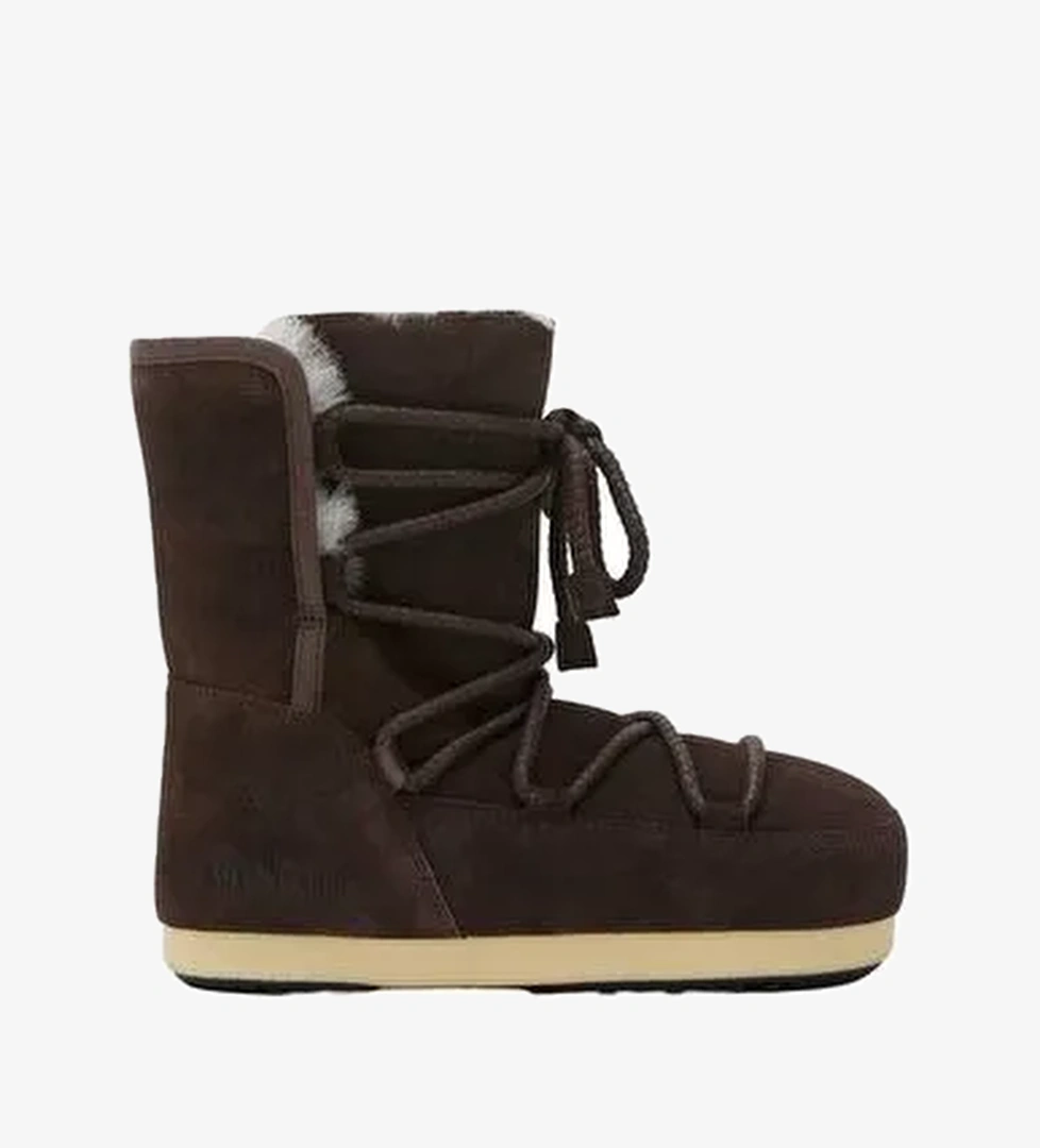 Kadın Bot (Kar) 80D1470050-N001 Moon Boot Evx Boot Suede / Shearling Black - Görsel 1