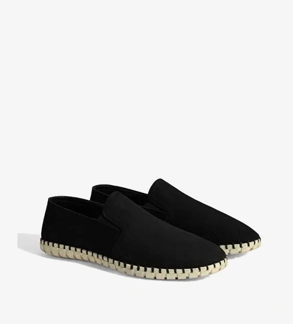 Dislina Siyah Erkek Deri Slip-On Günlük Ayakkabı - Görsel 1