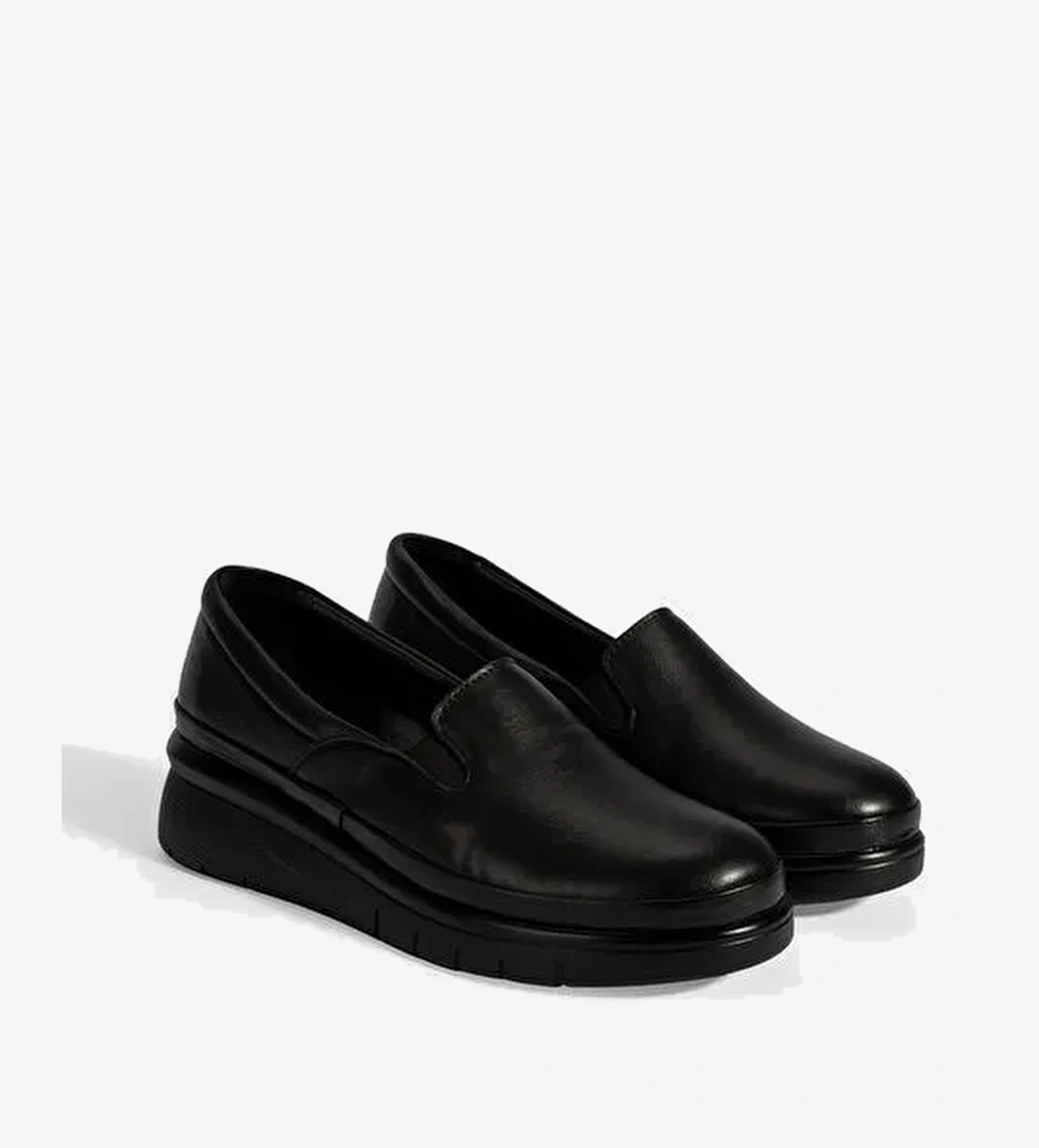 Kadın Siyah DesaComfort Deri Günlük Ayakkabı - Görsel 1