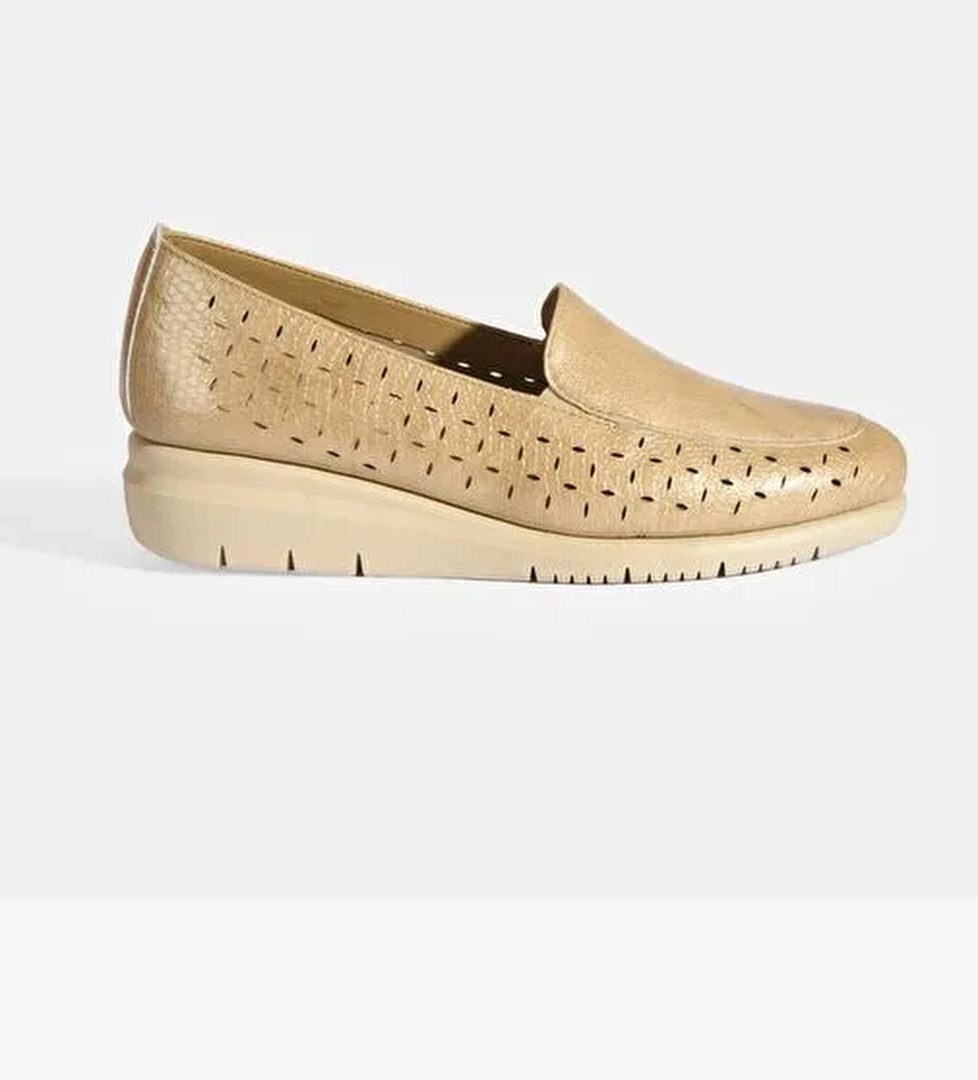 Kadın Bej Deri DesaComfort Günlük Ayakkabı - Görsel 1