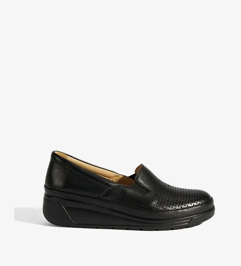 Kadın Siyah Deri DesaComfort Günlük Ayakkabı - Görsel 1