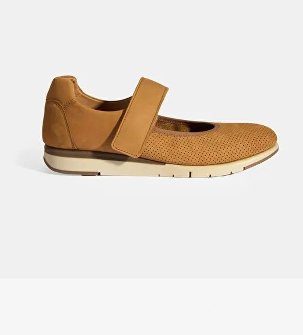 Kadın Taba Nubuk Deri DesaComfort Günlük Ayakkabı - Görsel 1