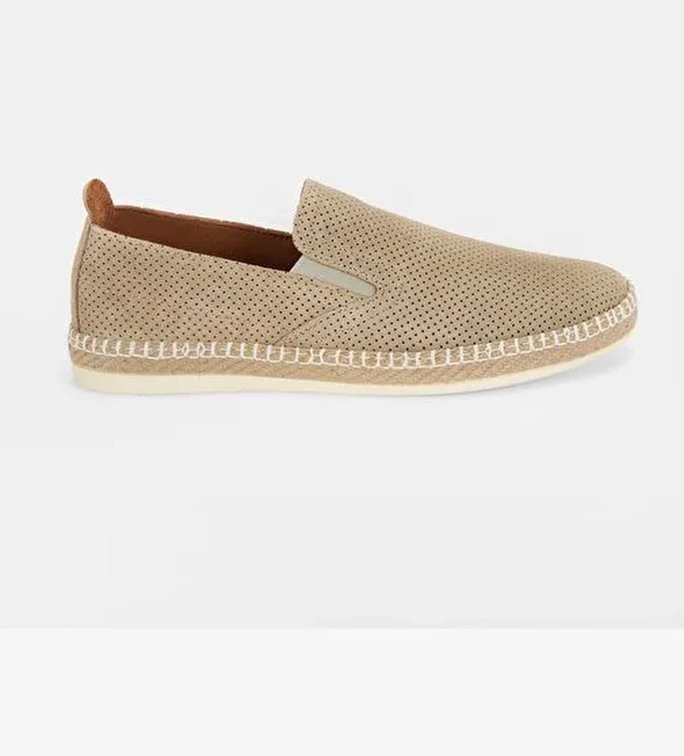 Deniro Bej Erkek Süet Günlük Ayakkabı - Görsel 1