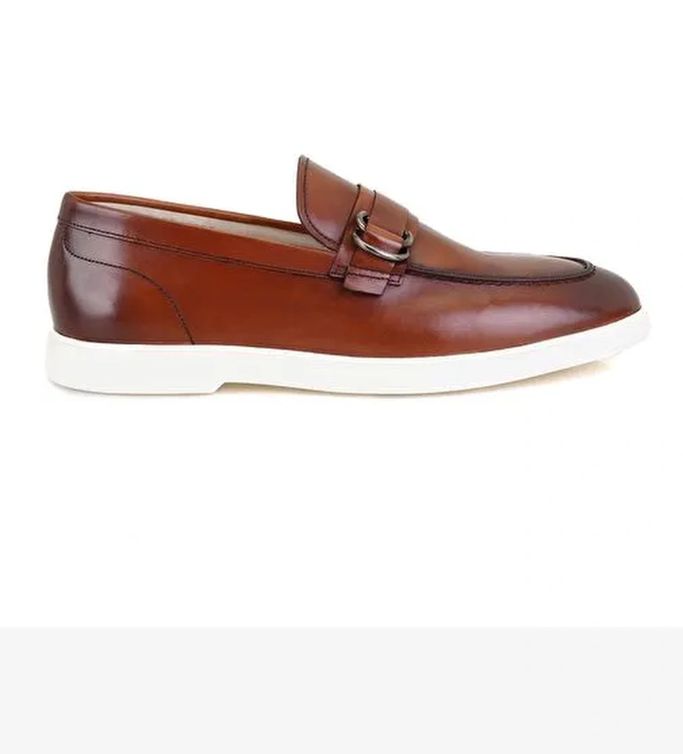 Galvin Taba Erkek Deri Loafer - Görsel 1