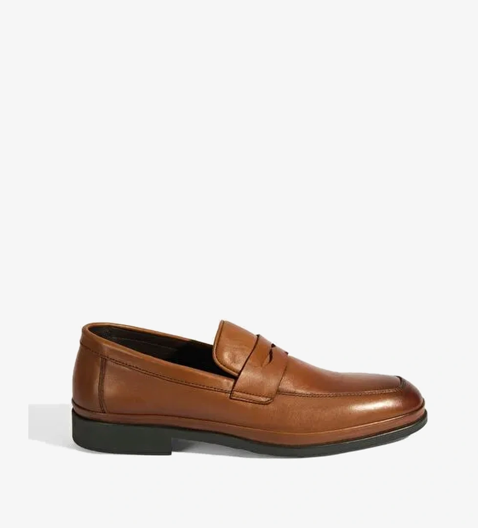 Erkek Taba DesaComfort Deri Loafer - Görsel 1
